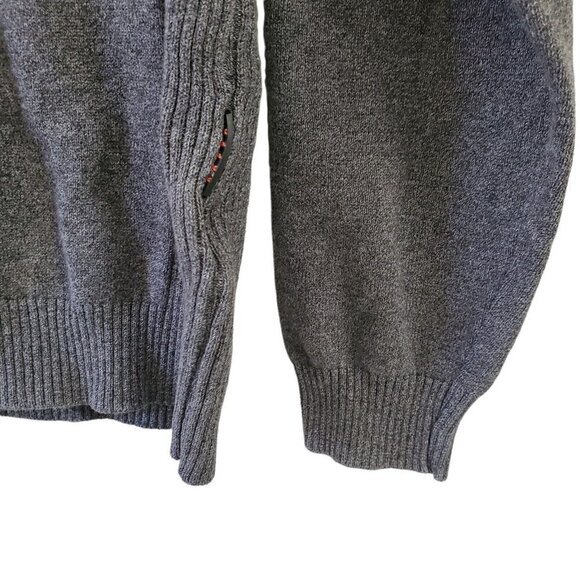 Kappa Sweater Mens Medium Gray Crew Neck Long Sleeve Embroidered Logo Pullover - Picture 4 of 10